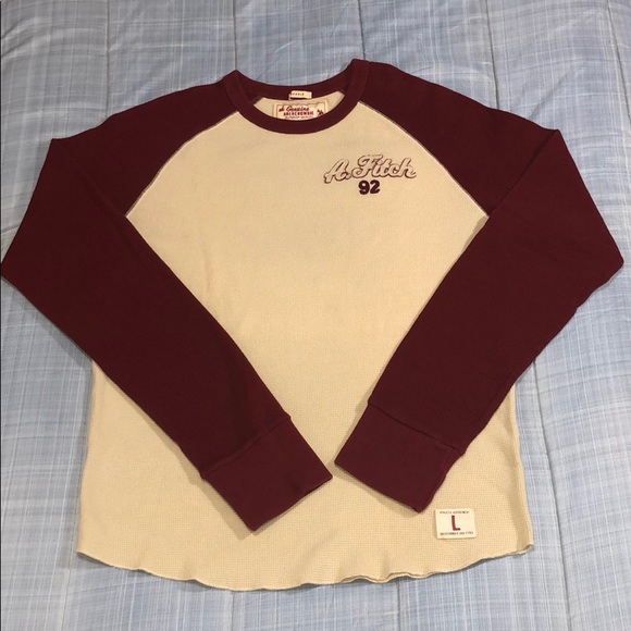 Abercrombie & Fitch Other - AF Waffle Thermal LS Baseball Muscle Shirt Sz L